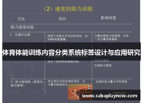 体育体能训练内容分类系统标签设计与应用研究